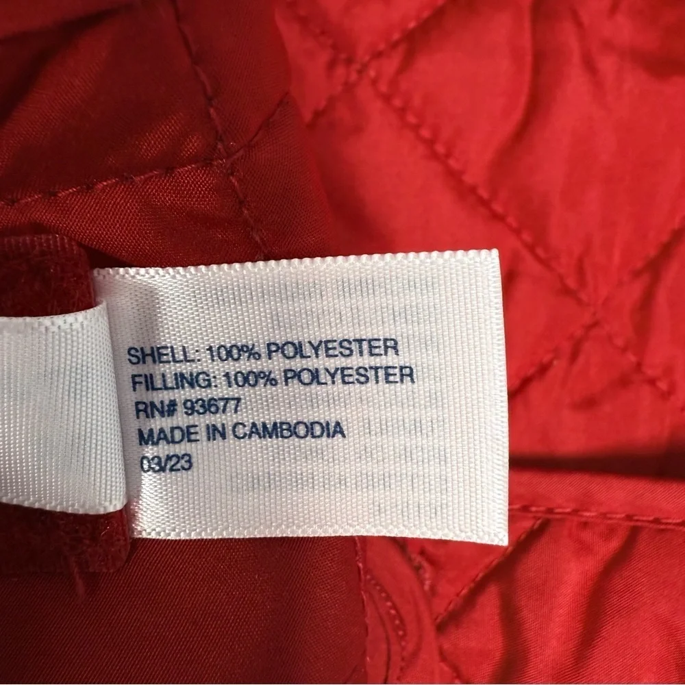 NWT St Johns Bark Quilted Dog Coat Medium Cabaret Red Vest Jacket Pet Dogs